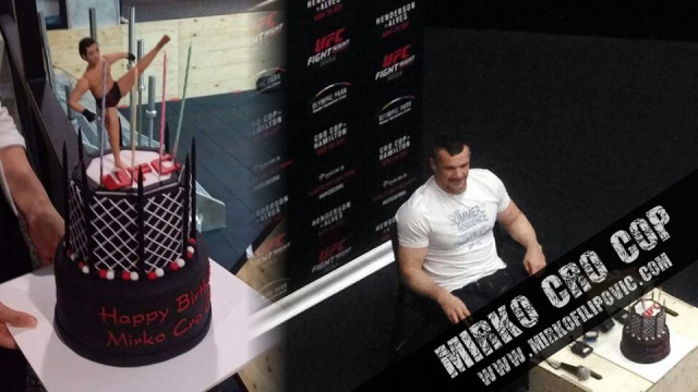 bolo de aniversário de Mirko Cro Cop